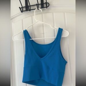 Lululemon Athletica Vibrant Blue Crop Top